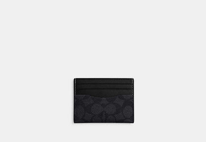 Slim Id Card Case In Signature Canvas