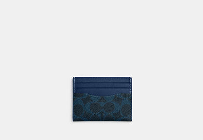 Slim Id Card Case In Signature Canvas
