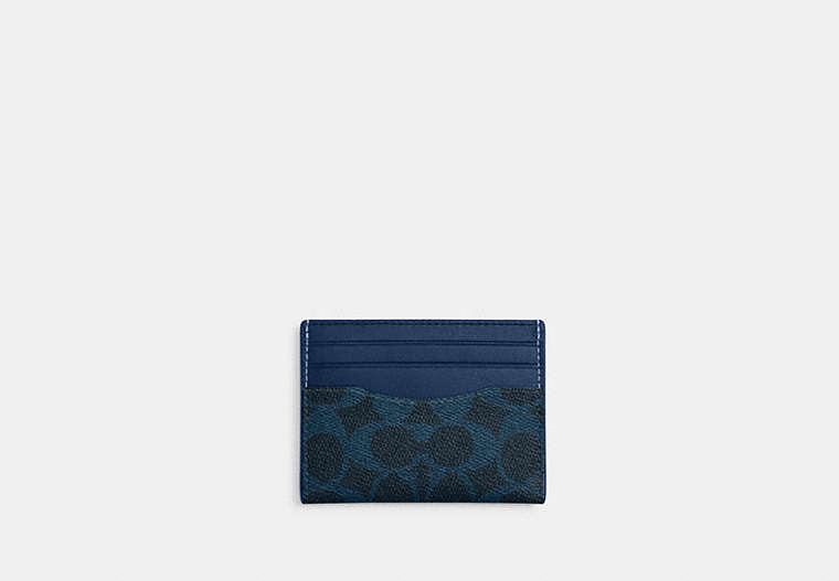Slim Id Card Case In Signature Canvas
