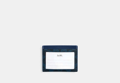 Slim Id Card Case In Signature Canvas