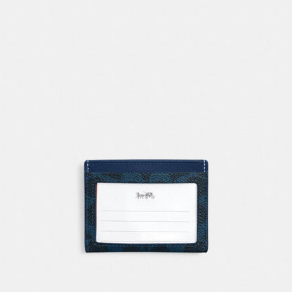 Slim Id Card Case In Signature Camo Print