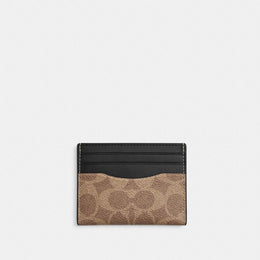Slim Id Card Case In Signature Camo Print