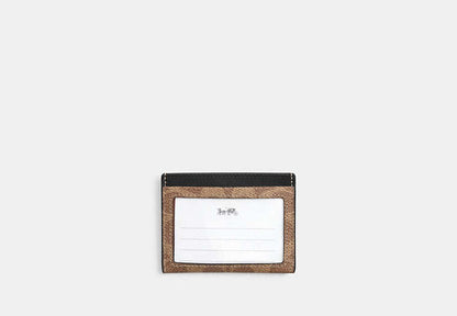 Slim Id Card Case In Signature Canvas