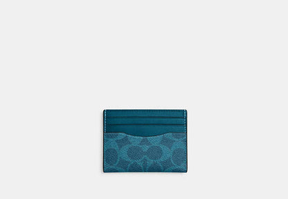 Slim Id Card Case In Signature Canvas