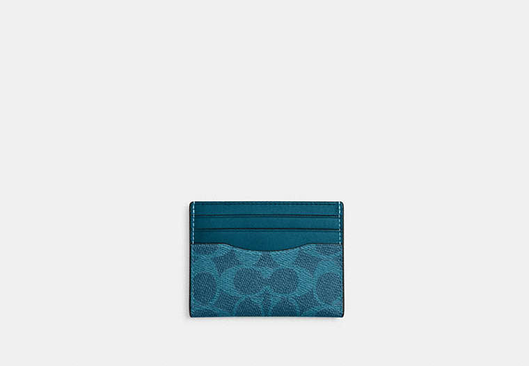 Slim Id Card Case In Signature Canvas