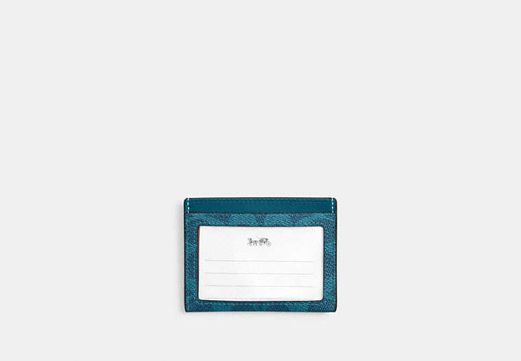 Slim Id Card Case In Signature Canvas