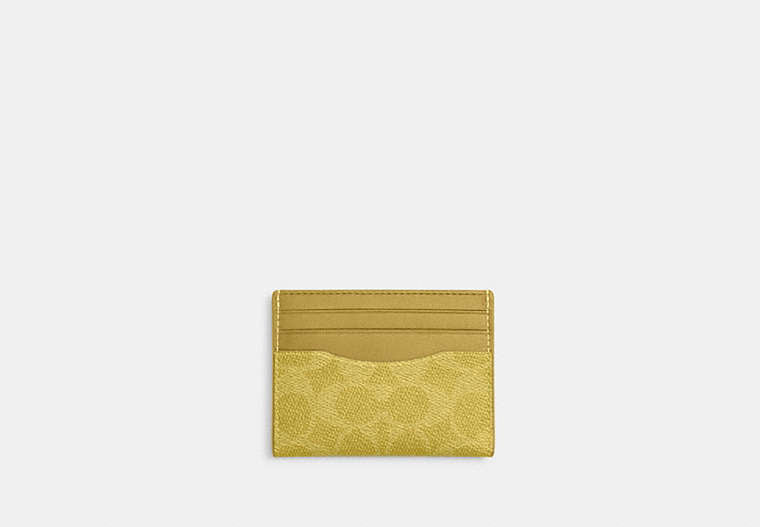 Slim Id Card Case In Signature Canvas