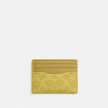 Slim Id Card Case In Signature Canvas