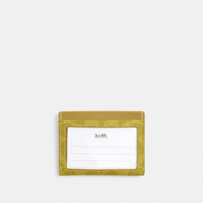 Slim Id Card Case In Signature Camo Print