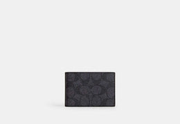 Compact Billfold Wallet In Signature Canvas