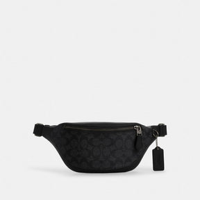 Warren Mini Belt Bag In Blocked Signature Canvas