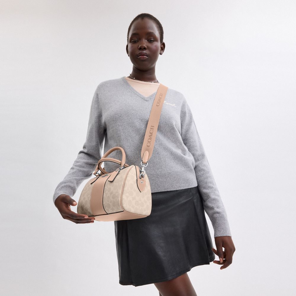Rowan Satchel Bag In Signature Canvas