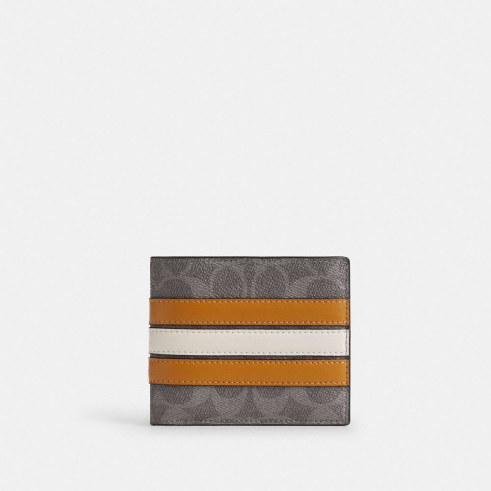 3-In-1 Wallet In Signature Canvas With Patches