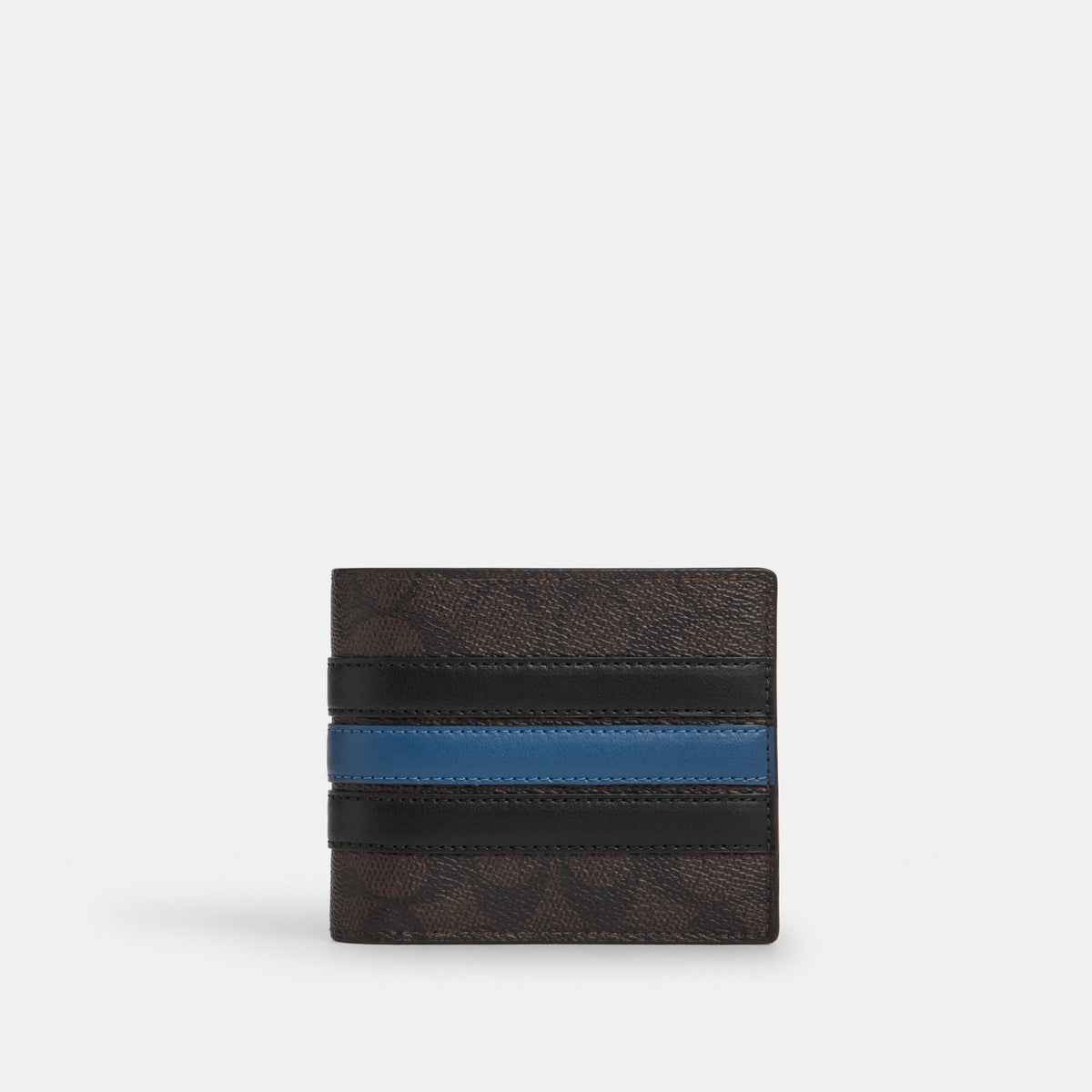 3-In-1 Wallet In Signature Canvas With Varsity Stripe
