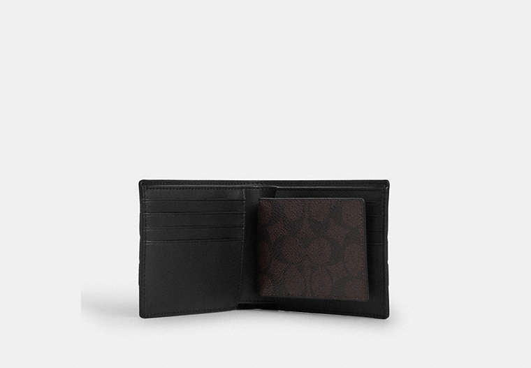 3-In-1 Wallet In Signature Canvas With Varsity Stripe
