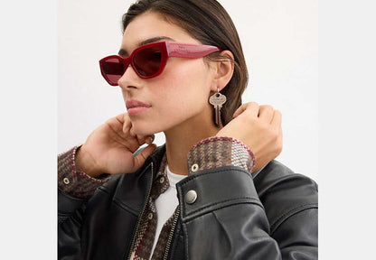 Geometric Cat Eye Sunglasses