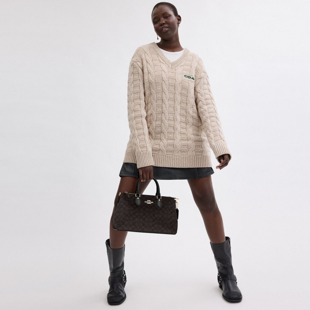 Georgia Satchel Bag In Signature Canvas
