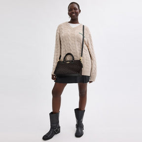 Georgia Satchel Bag In Signature Canvas