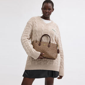 Georgia Satchel Bag In Signature Canvas