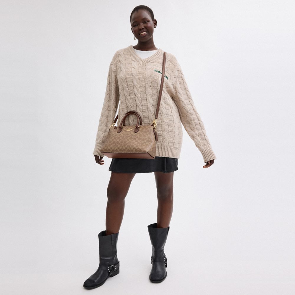 Georgia Satchel Bag In Signature Canvas