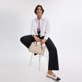 Georgia Satchel Bag In Signature Canvas