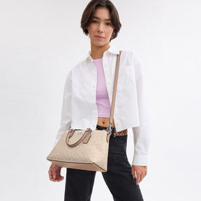 Georgia Satchel Bag In Signature Canvas