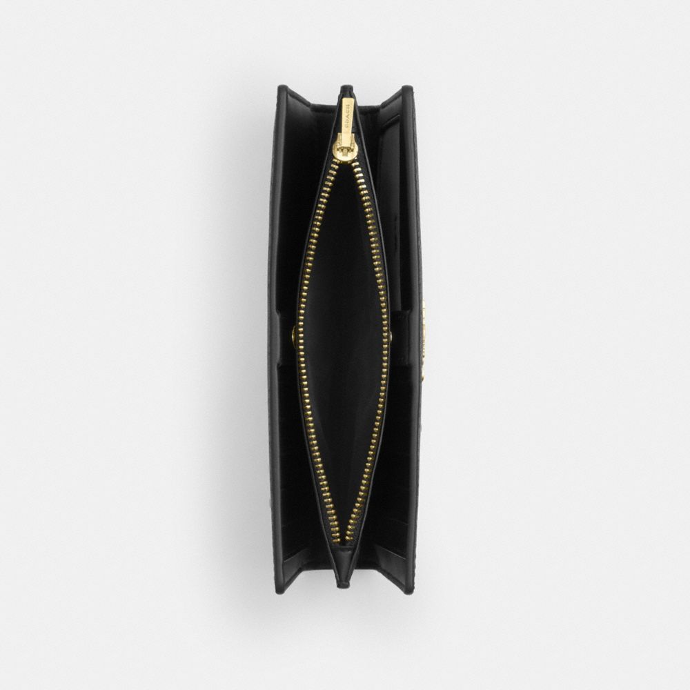 Slim Zip Wallet In Signature Canvas
