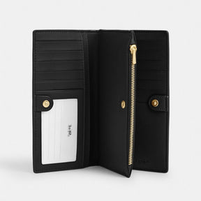 Slim Zip Wallet In Signature Canvas