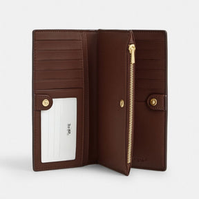 Slim Zip Wallet In Signature Canvas