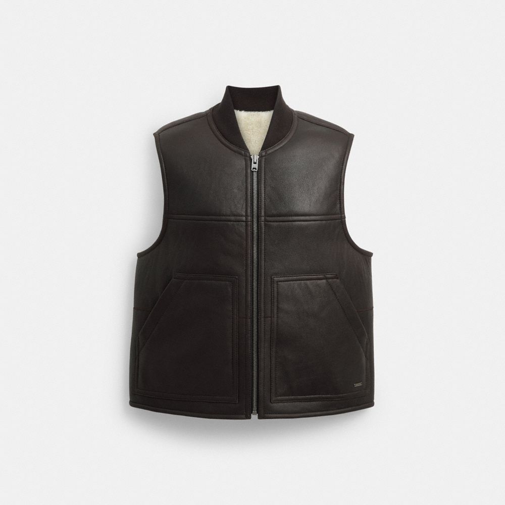 Reversible Shearling Vest