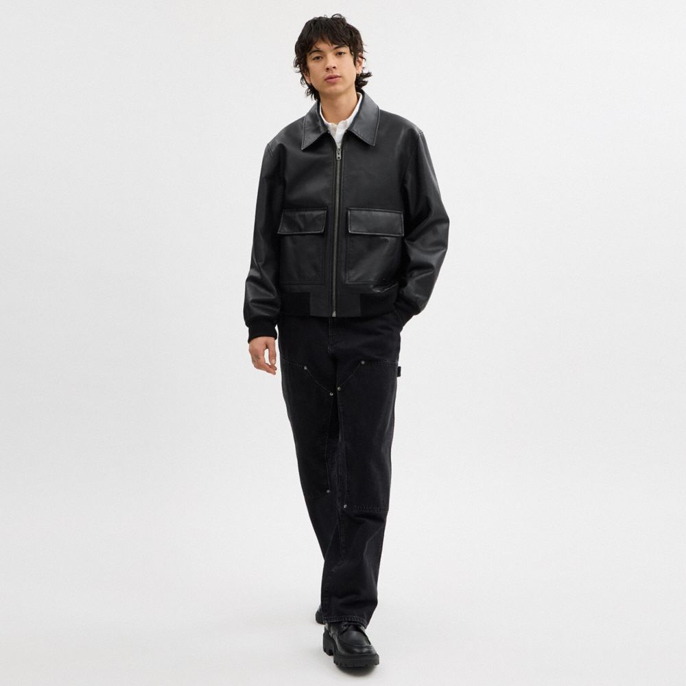 Leather Flight Jacket