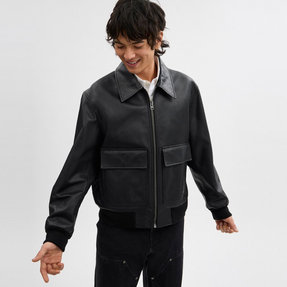 Leather Flight Jacket