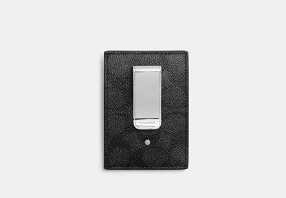 Money Clip Card Case In Signature Canvas