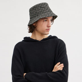 Signature Jacquard Bucket Hat