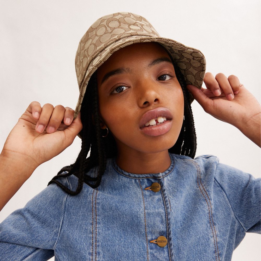 Signature Jacquard Bucket Hat