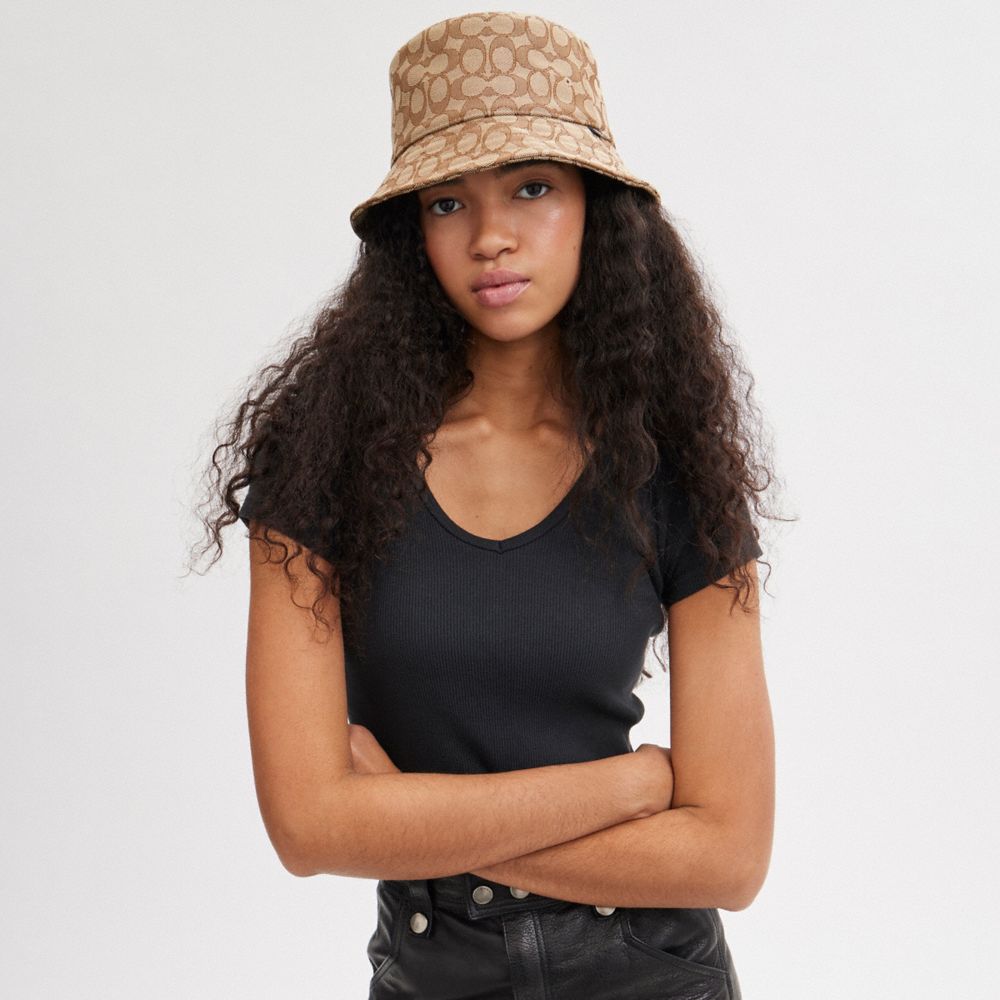 Signature Jacquard Bucket Hat