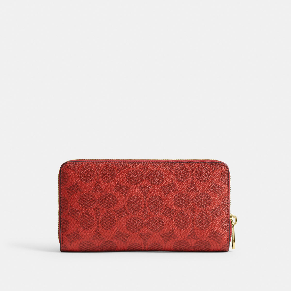 Long Zip Around Wallet In Signature Canvas