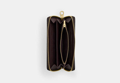 Long Zip Around Wallet In Signature Canvas