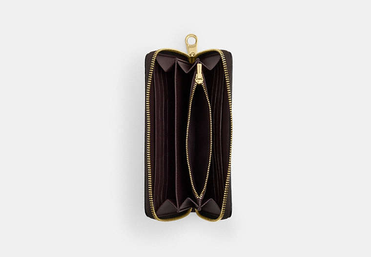 Long Zip Around Wallet In Signature Canvas