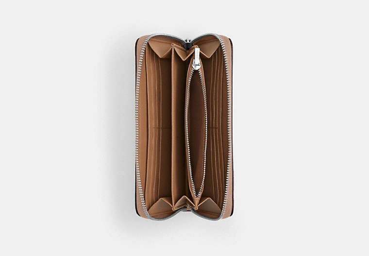 Long Zip Around Wallet In Signature Canvas
