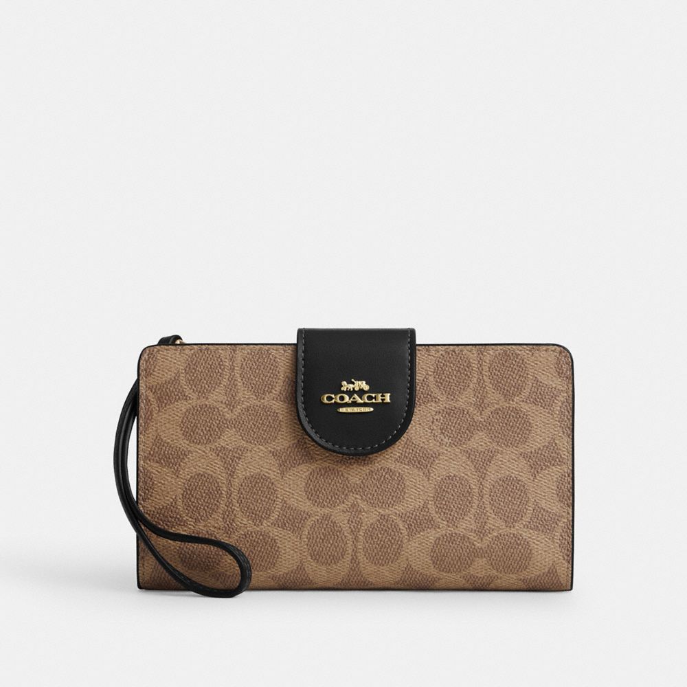 Phone Wallet In Signature Canvas