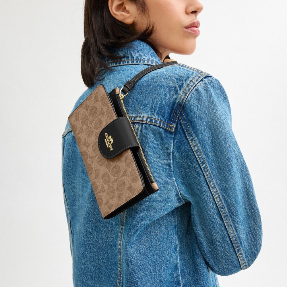 Phone Wallet In Signature Canvas