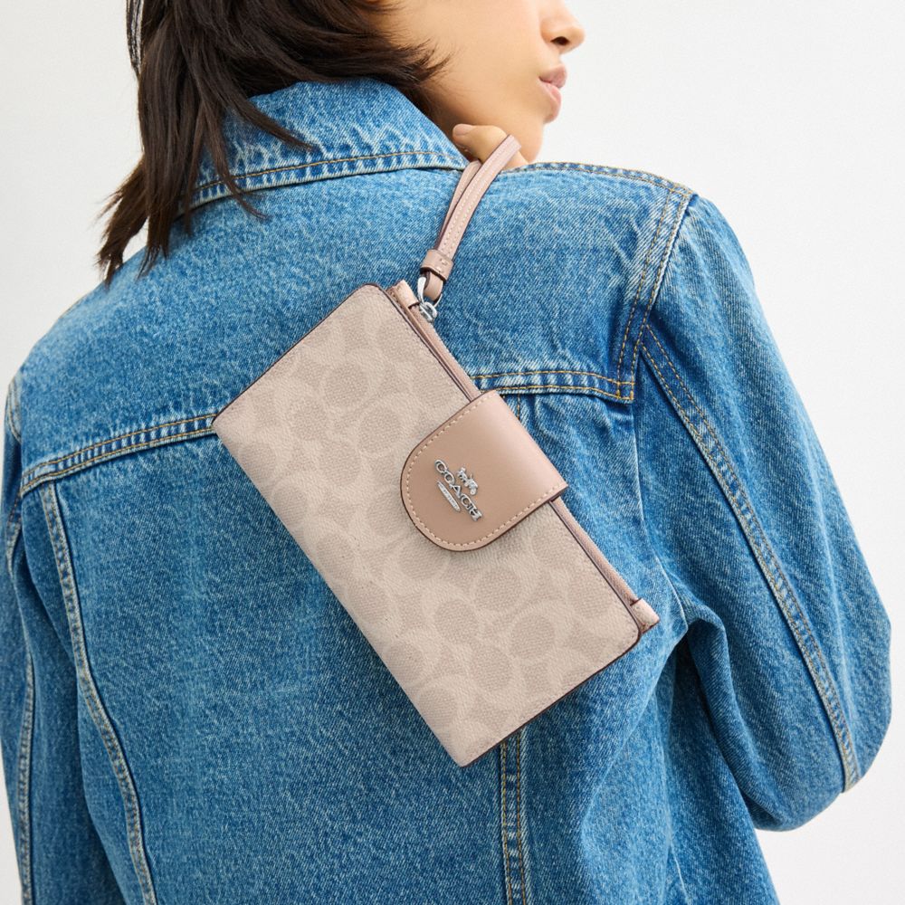 Phone Wallet In Signature Canvas