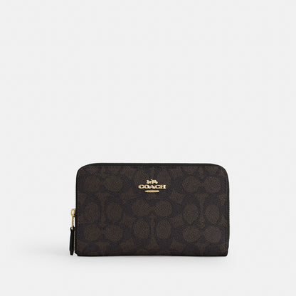 Medium ID Zip Wallet In Signature Canvas