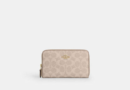 Medium Id Zip Wallet In Signature Canvas