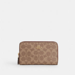 Medium Id Zip Wallet In Signature Canvas
