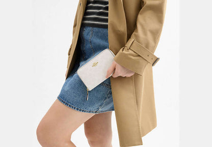 Medium Id Zip Wallet In Signature Canvas