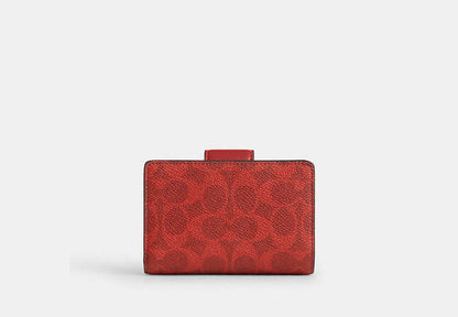 Medium Corner Zip Wallet In Signature Canvas