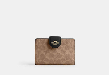 Medium Corner Zip Wallet In Signature Canvas
