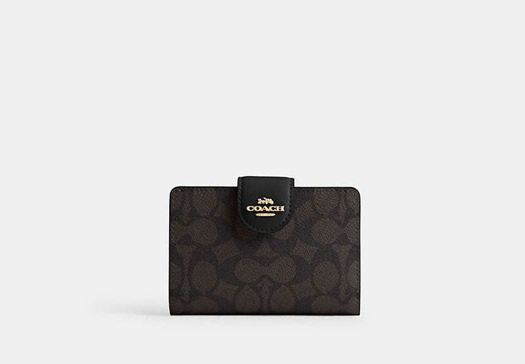 Medium Corner Zip Wallet In Signature Canvas
